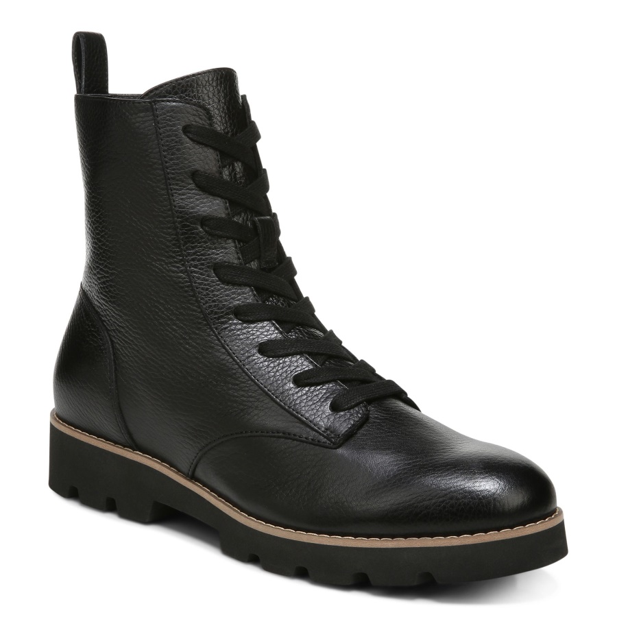 ラニ レースアップ ブーツ ブラック レザー バイオニック