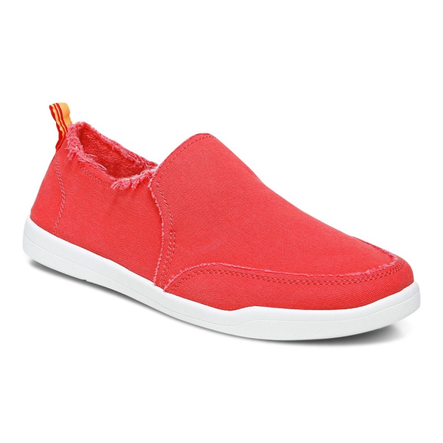 Vionic Beach Malibu スリッポン スニーカー: Canvas Poppy Canvas