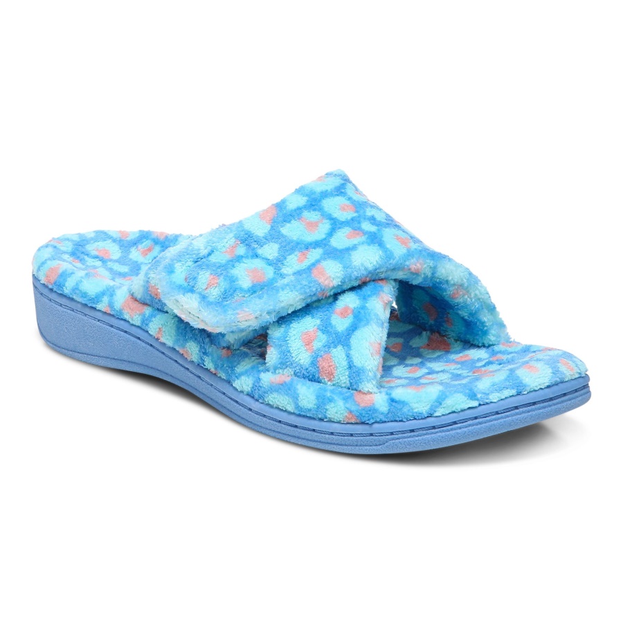 Vionic Azure Leopard リラックス スリッパ