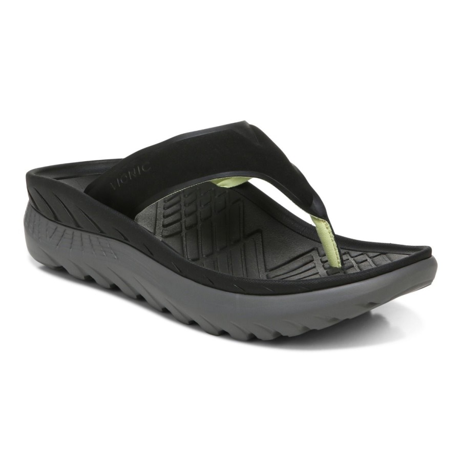 Restore All Gender Recovery Sandal Black Charcoal Vionic