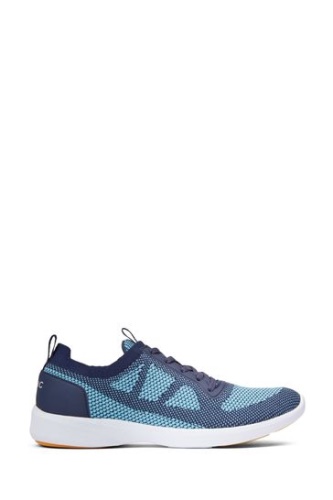 Vionic Fashion ブルー Lenora ニット レースアップ スニーカー